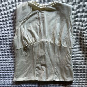 Reformation Shoulder Pad Corset Tank Size Small